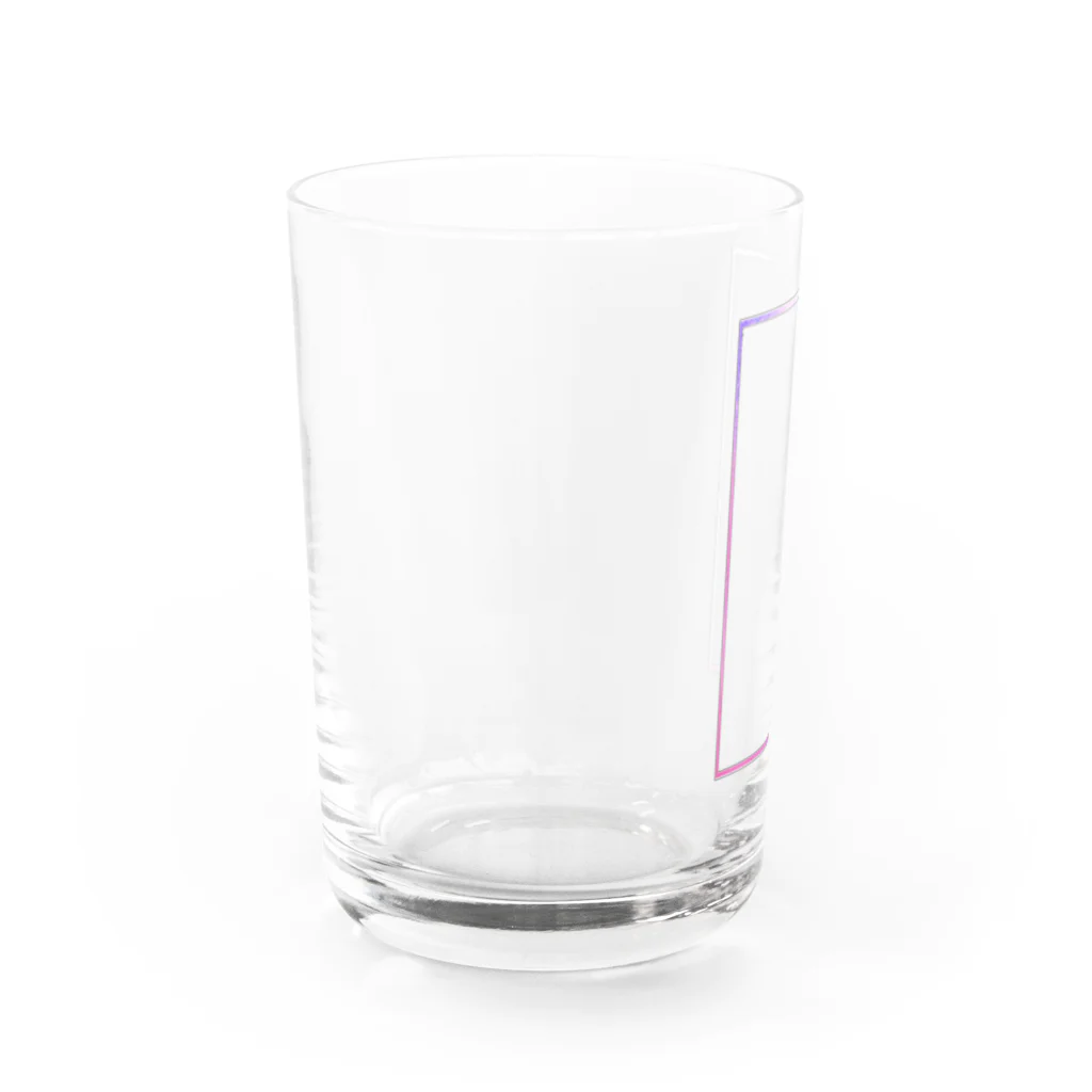 不健康こそ最大の贅沢の四角、視覚、シカク、私額 Water Glass :left