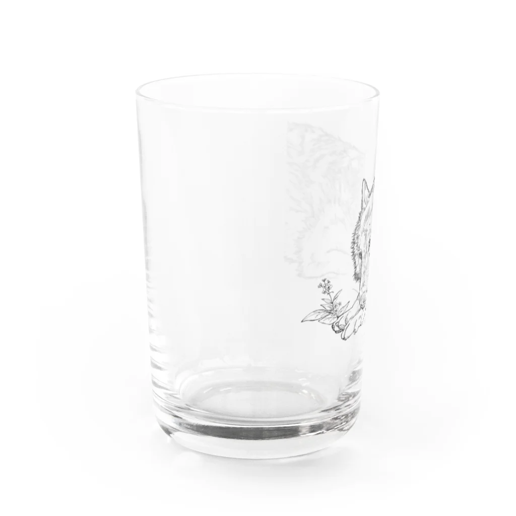 1024のオオカミ Water Glass :left