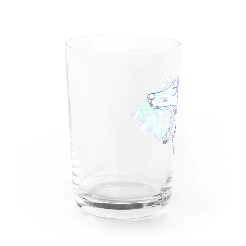 1024のオオカミ Water Glass :left