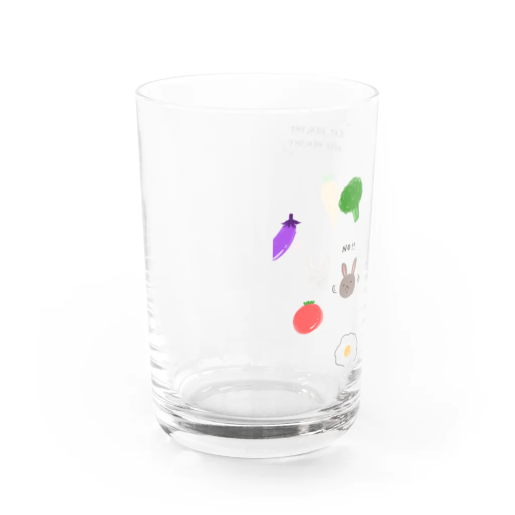 Mimileeの好き嫌いの多いウサギ Water Glass :left
