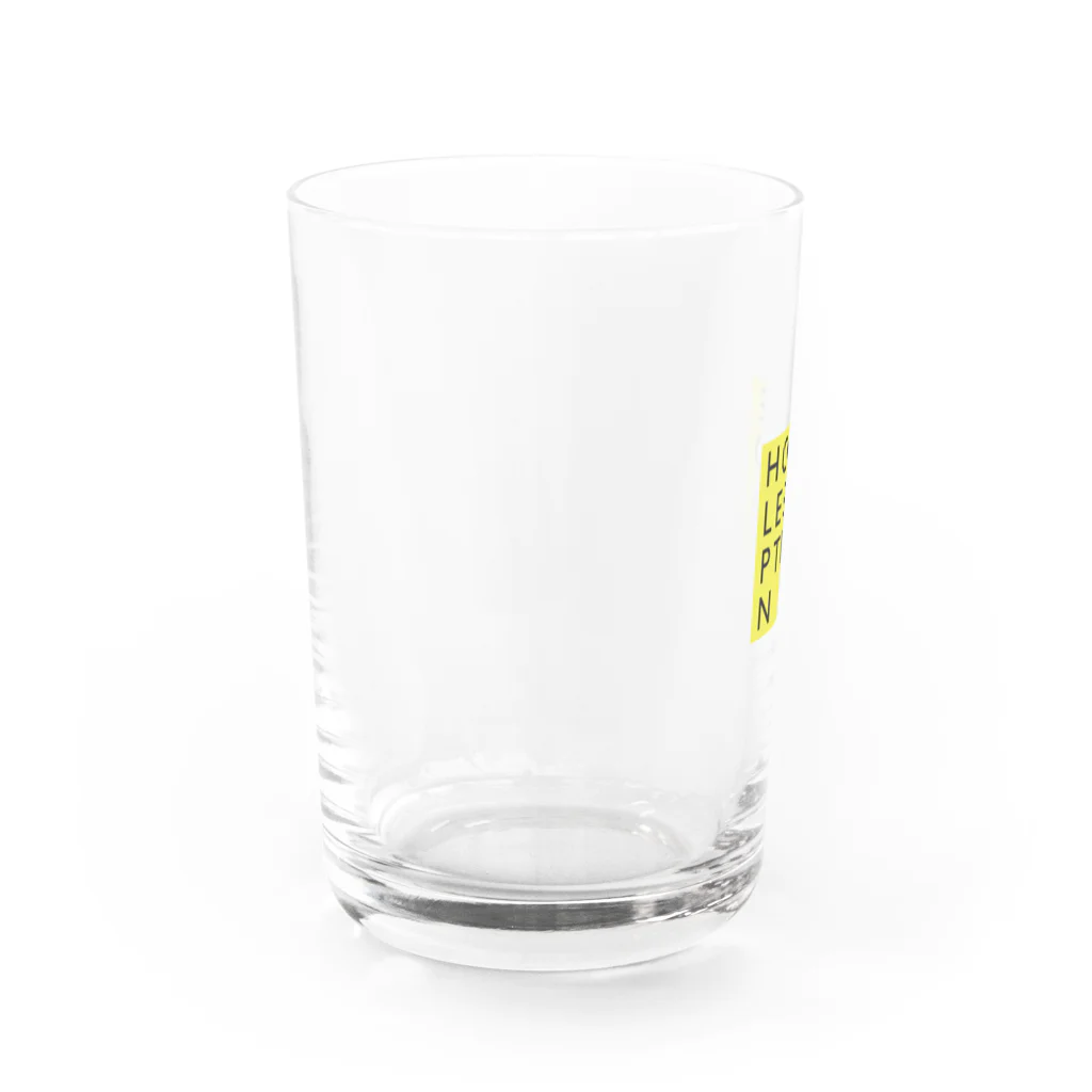 HOMELESS OPTICANのLOGO PRINTED GLASS グラス左面