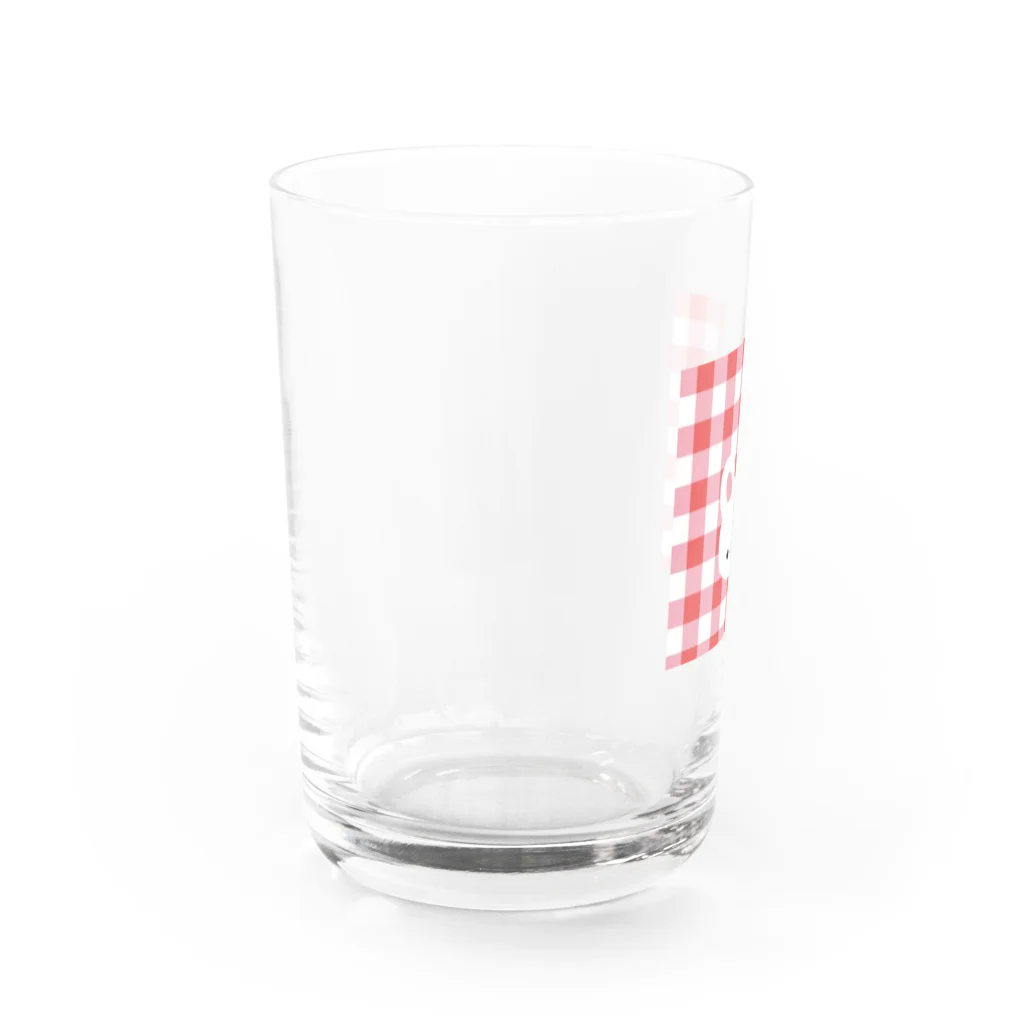 inomalのギンガムうさちゃん Water Glass :left