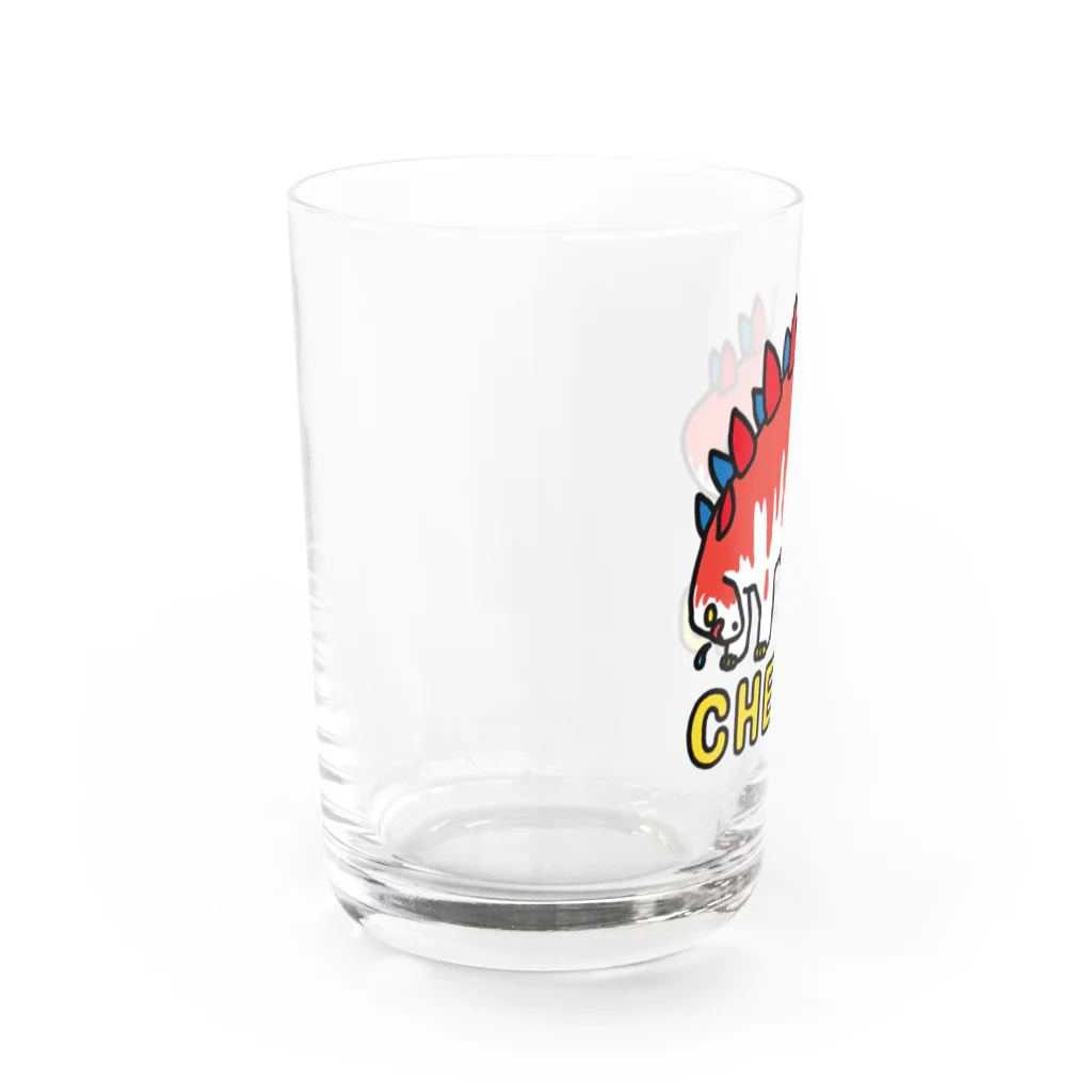 CHEBLOのザウリ赤白 Water Glass :left