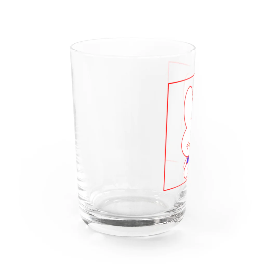 絶滅危惧種　suzuri 店の６つ子あなーきすと「卍」 Water Glass :left