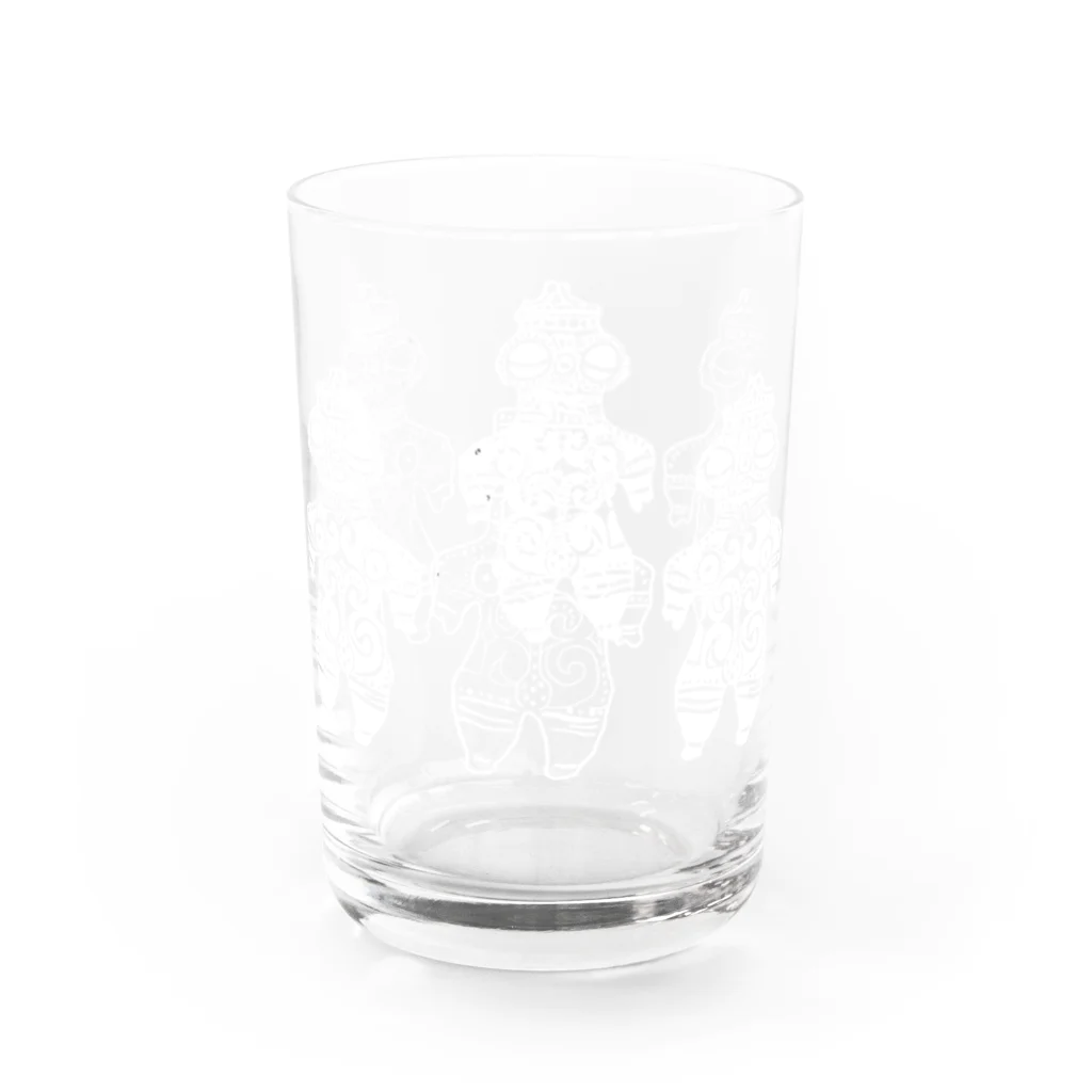 あんこらちの白☆遮光機土偶コップ Water Glass :left