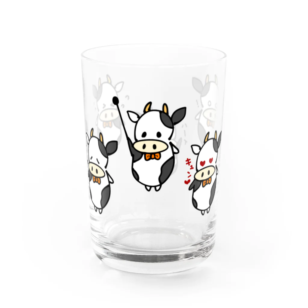 万枚ちゃんのうしあきだらけ Water Glass :left