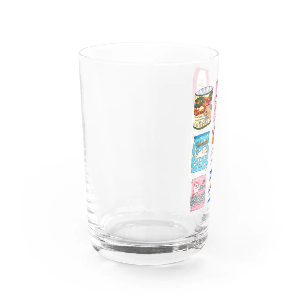 いぬけんやさんのdog food Water Glass :left