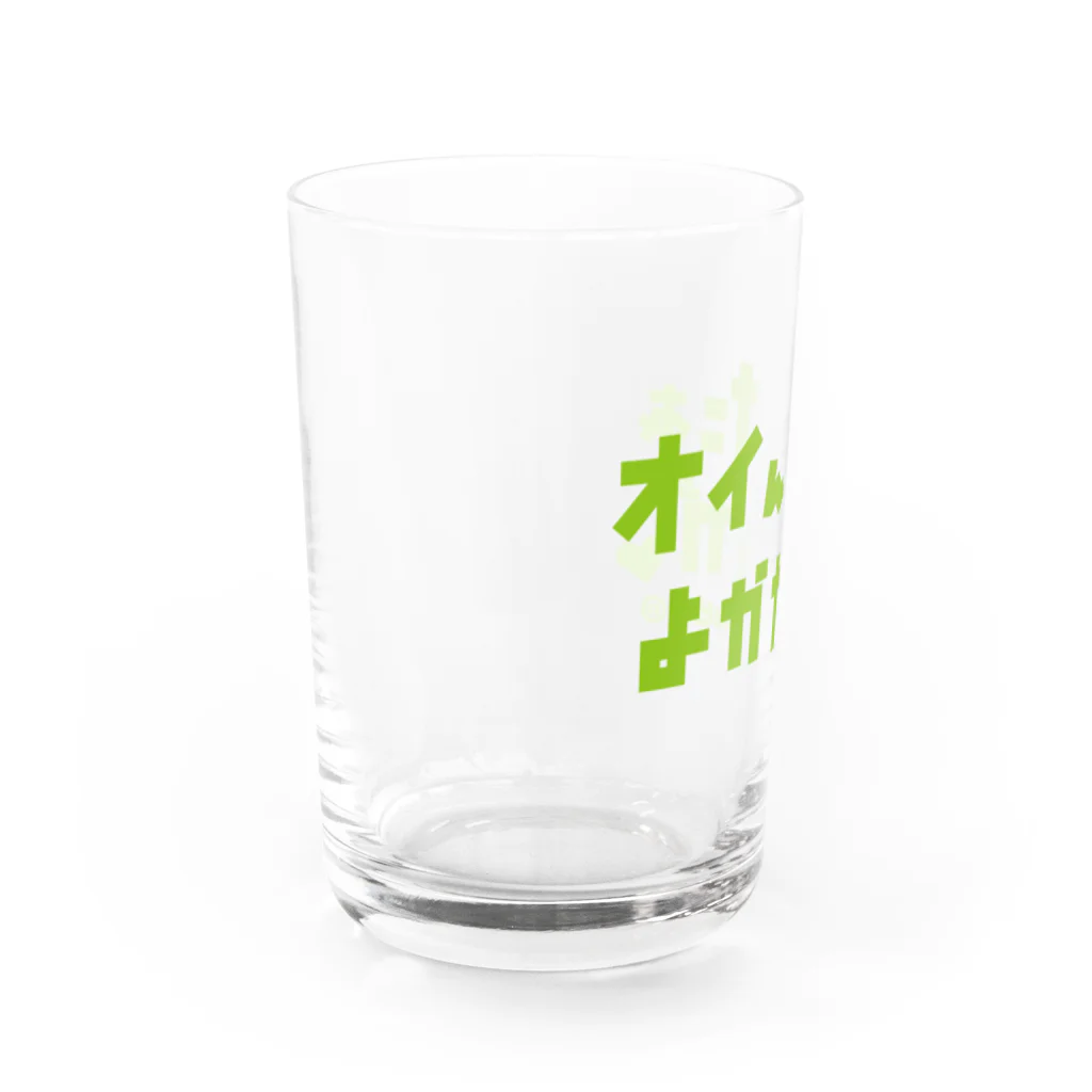 ©ニャンどんの部屋(公式)の❤️ニャンどん❤️オイんこたグラス（緑） Water Glass :left