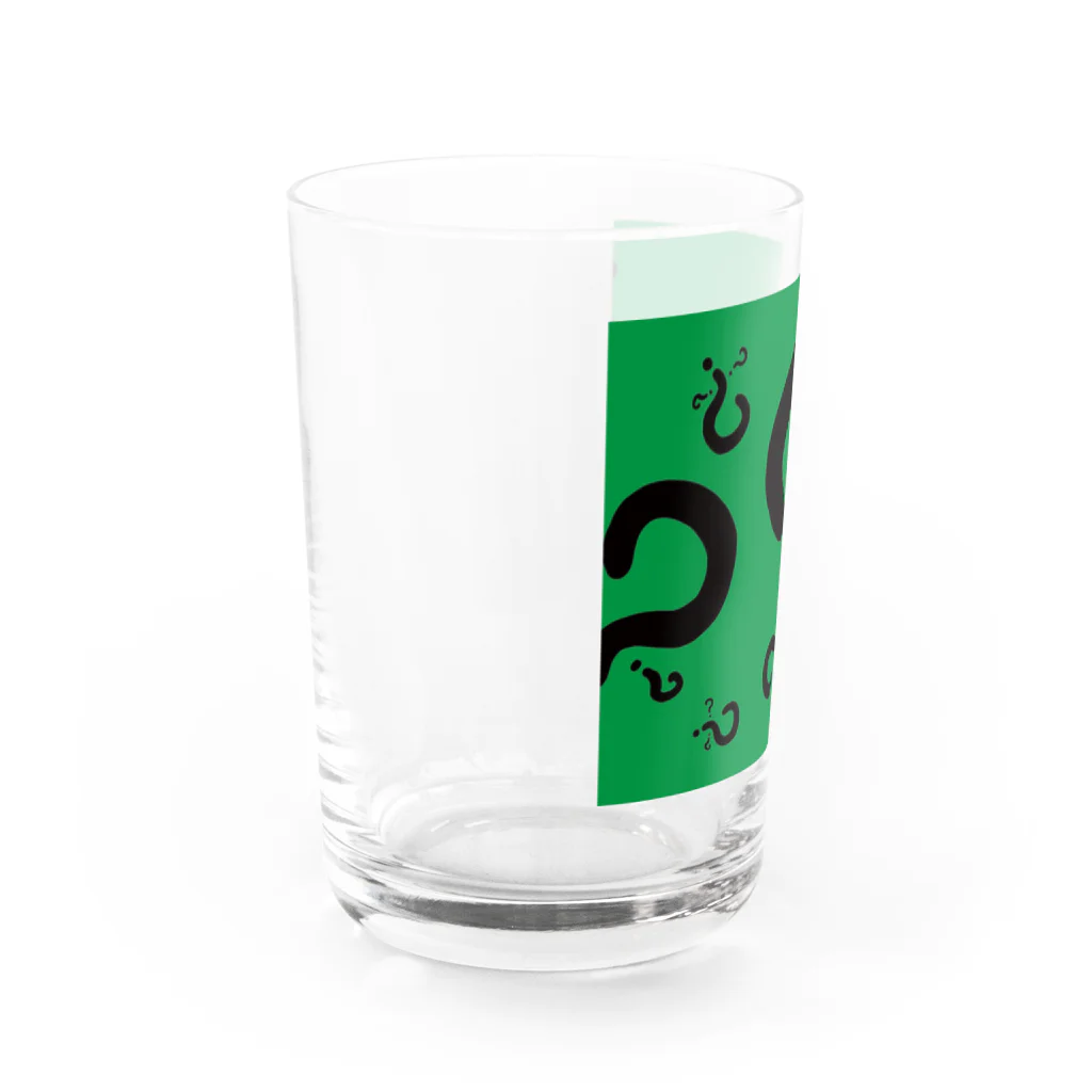 森と樅のハテナさん黒 Water Glass :left