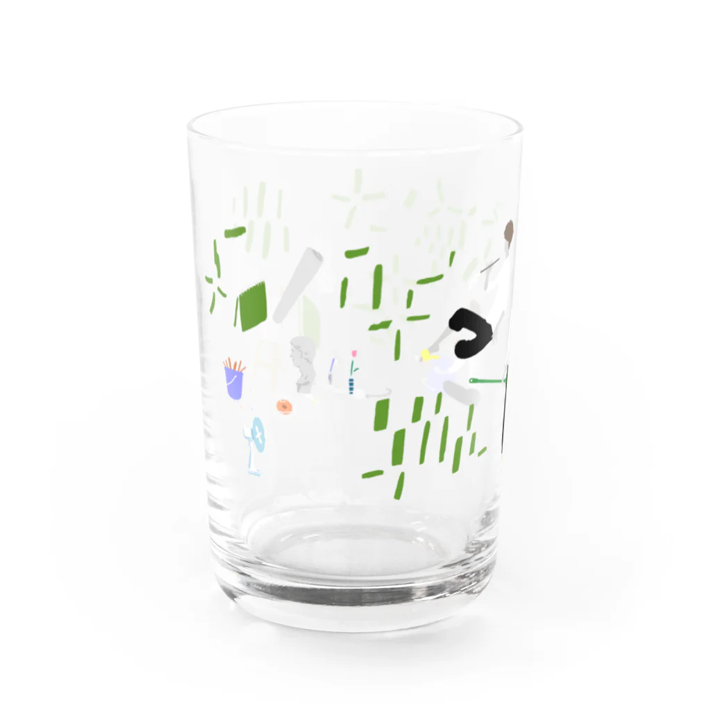 マツゲストアの掃除当番 Water Glass :left