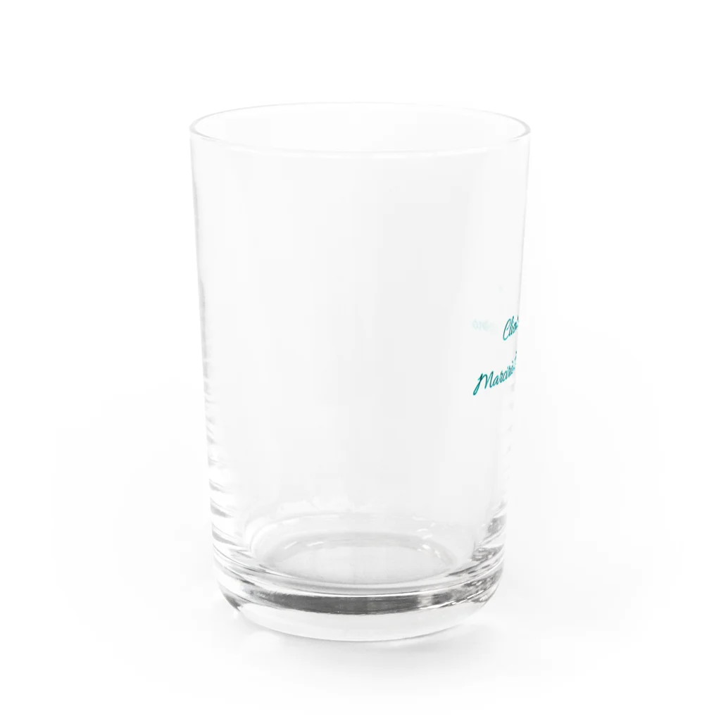 p-nekoのイタリアのことわざ【客と魚は3日目には腐っていく】 Water Glass :left