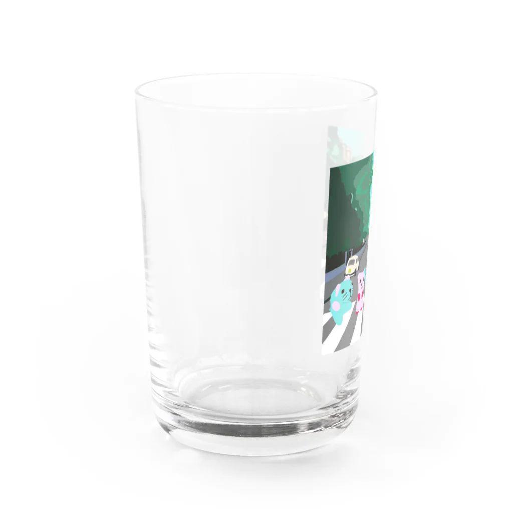 ブリっくん・ボバースキャンプショップのイギリスのブリっくんたち Water Glass :left