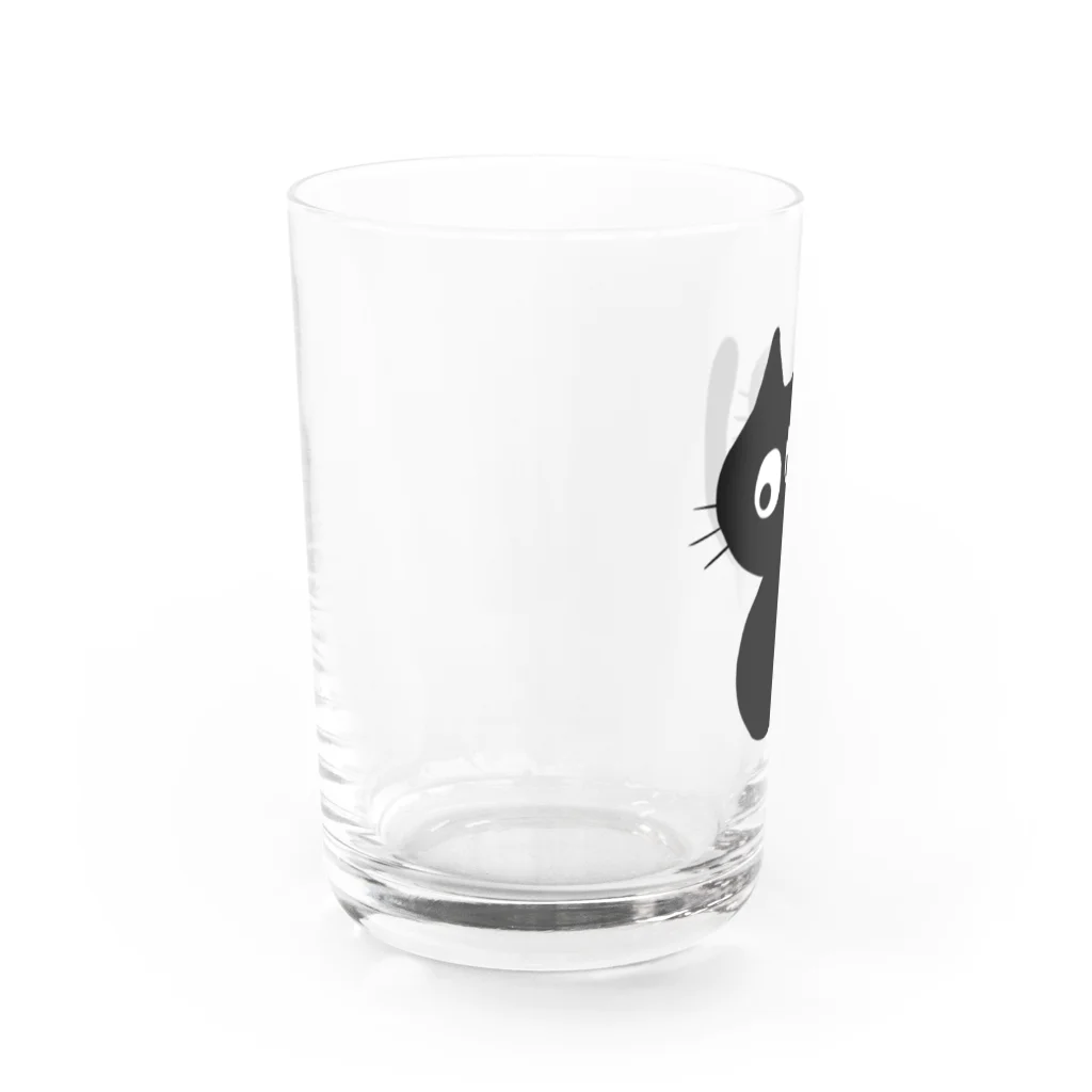 雑貨屋TOMOZOファクトリーのゆるっとクロネコ Water Glass :left