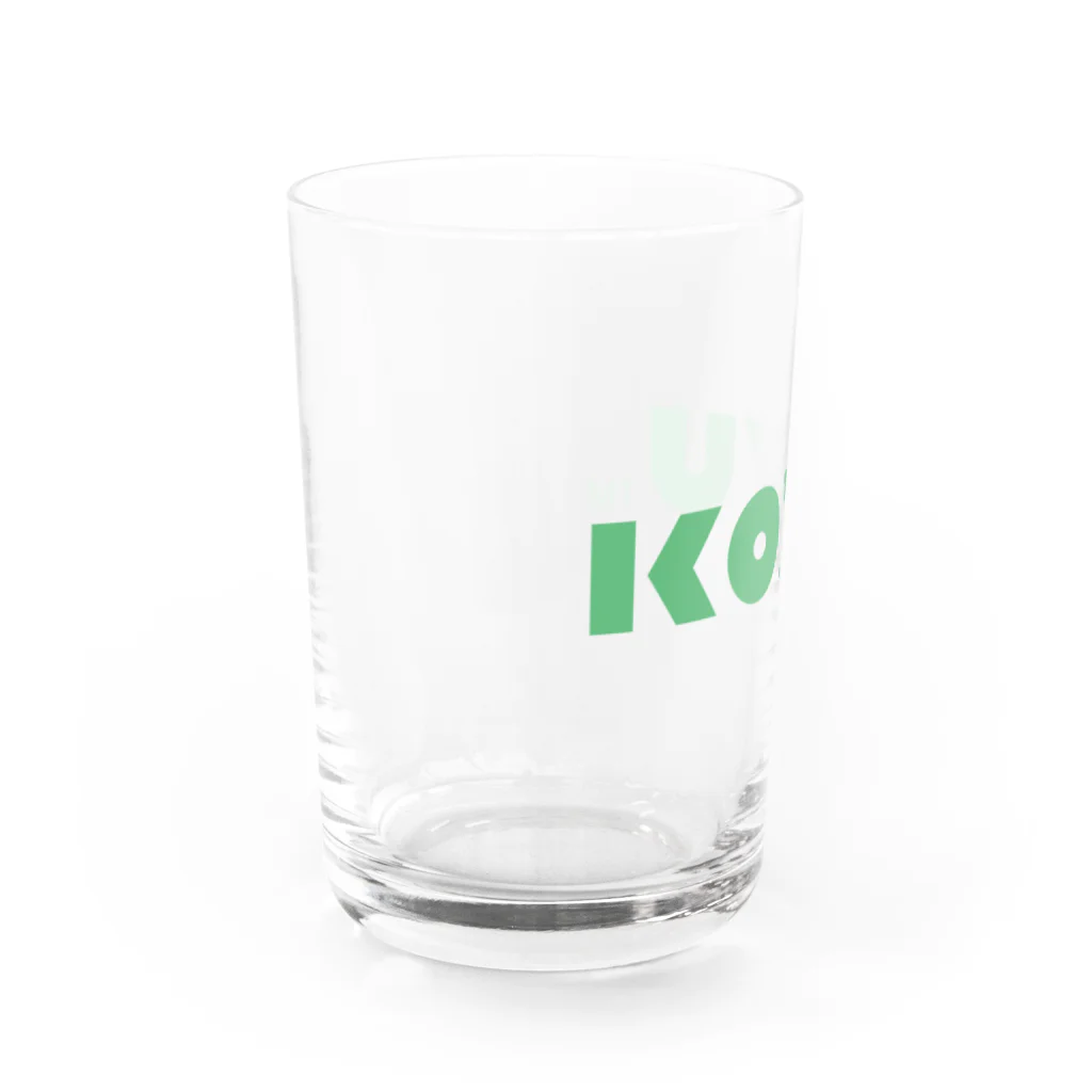 こゆ財団ブランドショップのこゆ財団ロゴ Water Glass :left