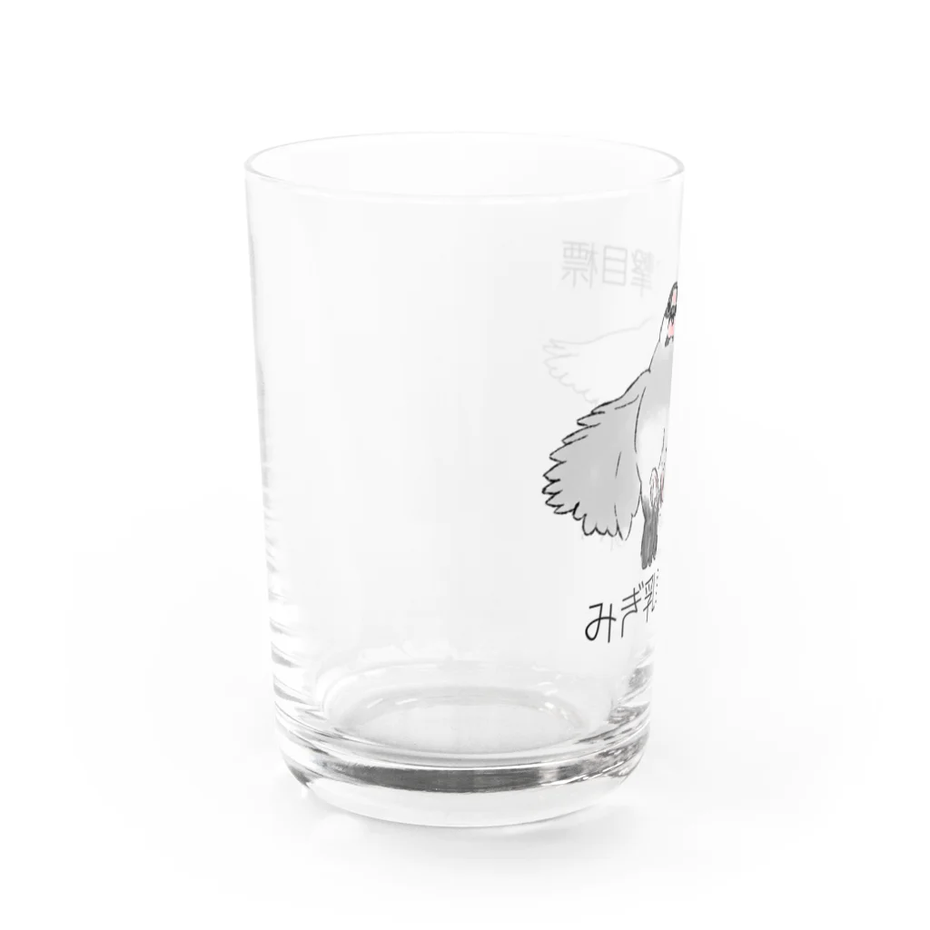 コザクラデザイン ショップの強襲型 ぶんちょう (サクラ) Water Glass :left