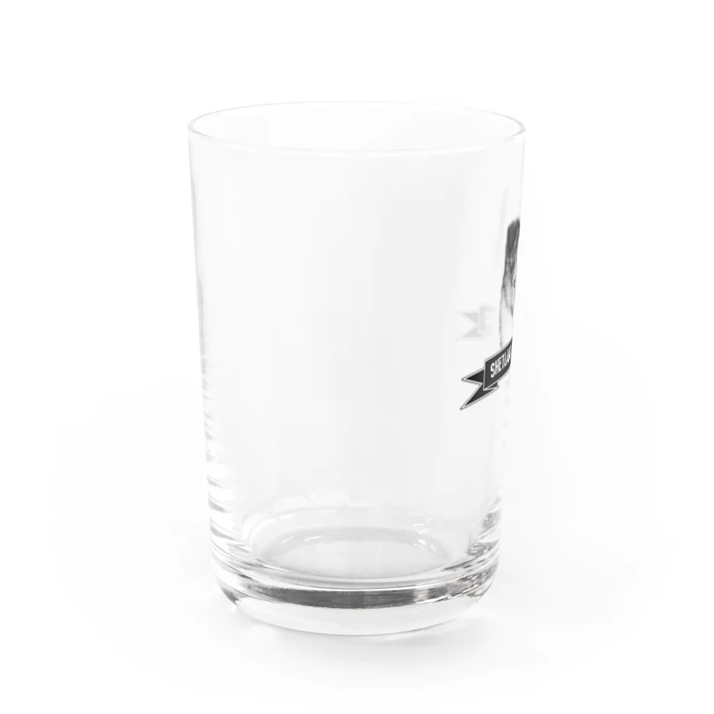 onehappinessのシェルティ パピー Water Glass :left