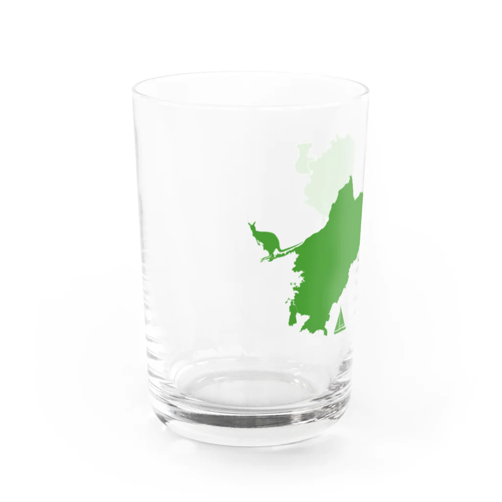 ヨコワケスパイラルの四国 Water Glass :left