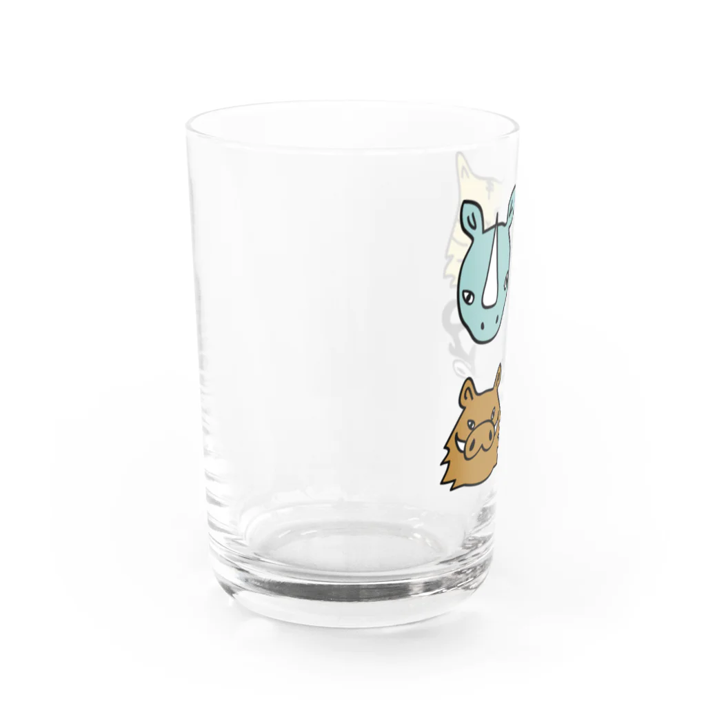 はらぺこたろうの息子の好きな動物 Water Glass :left