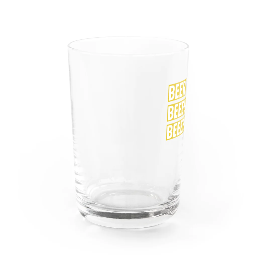 キャンプ場の奥の方のBEER!! Water Glass :left