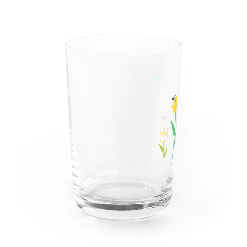 うさぎのUSA（うーさ）🐰のレトロ可愛いうさぎさんのコップ Water Glass :left