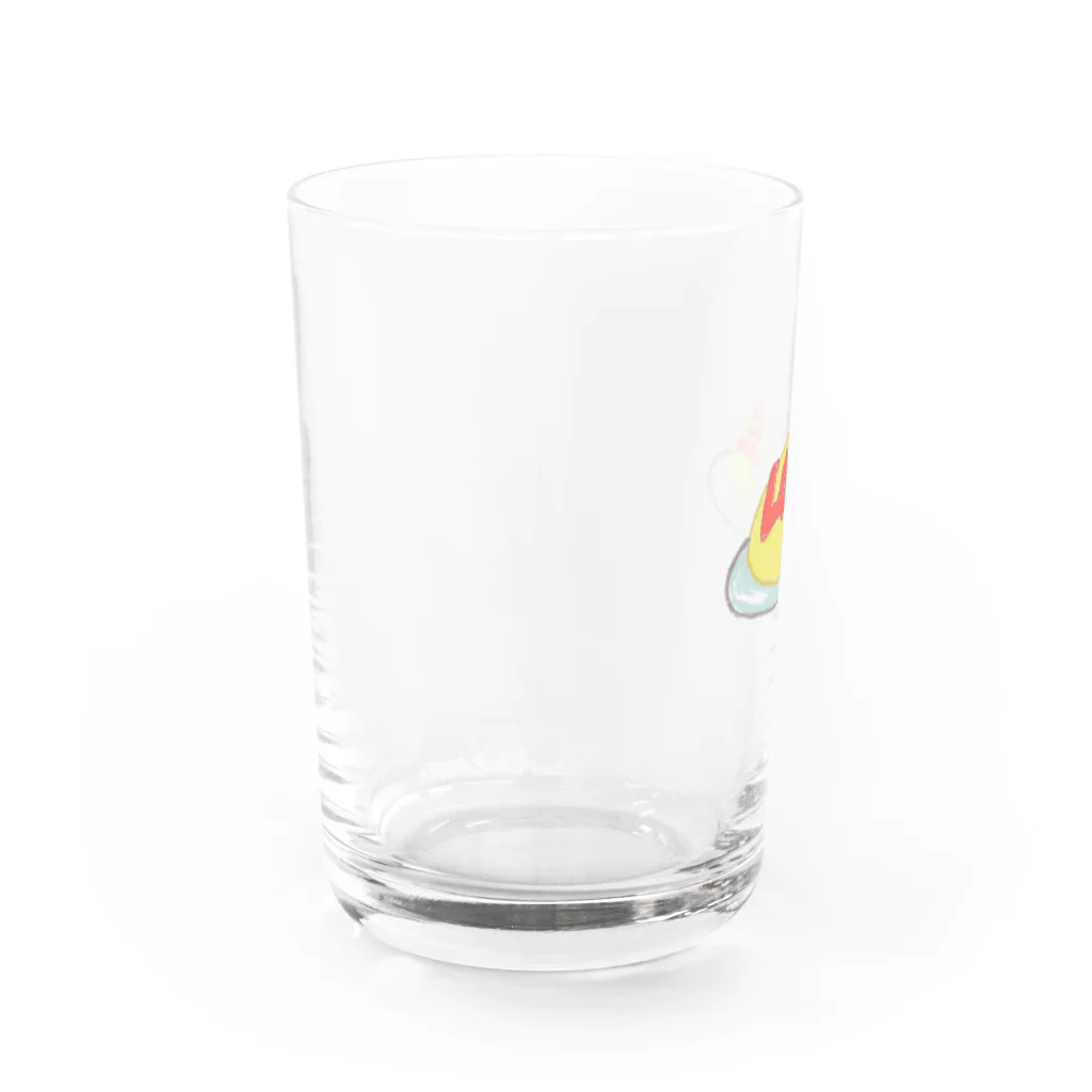 山崎ミートのLOVEオムライス Water Glass :left