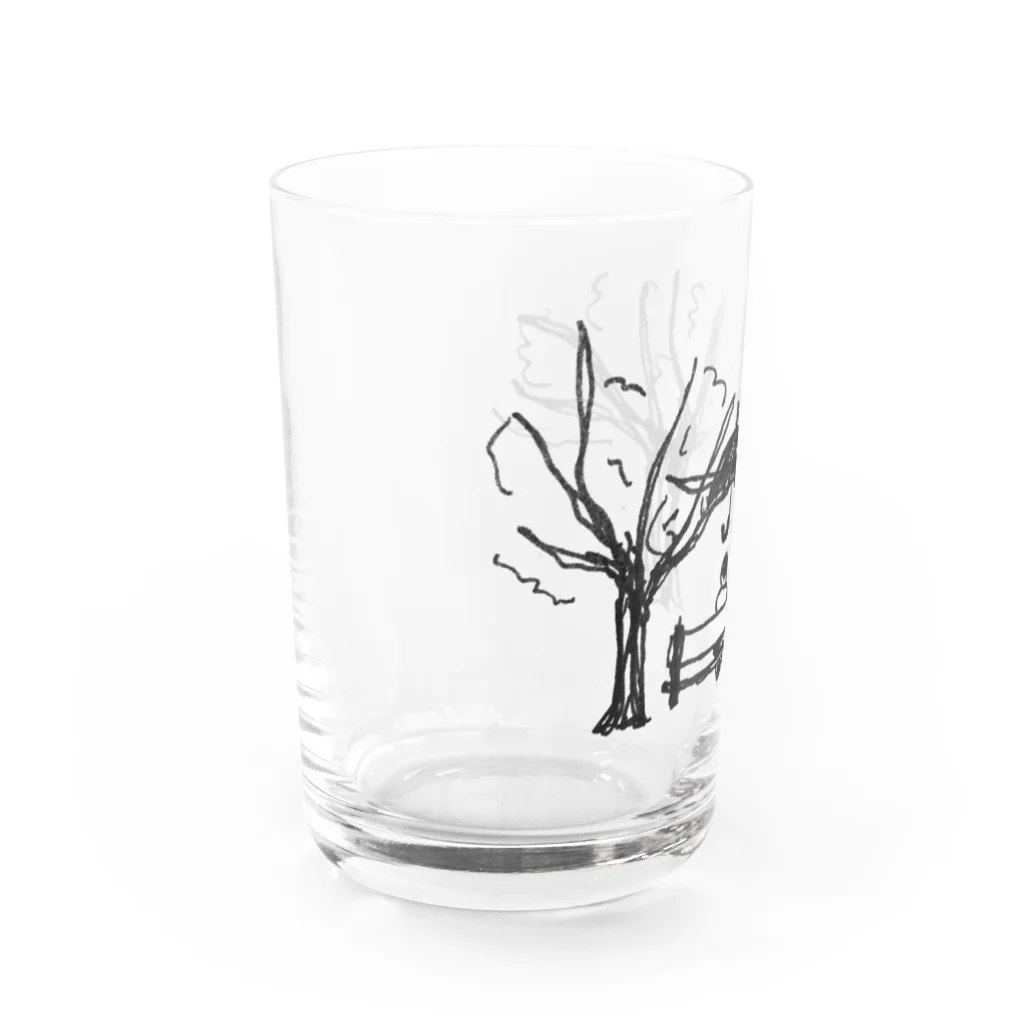 BRÜCKEのハンズフリーのひと Water Glass :left