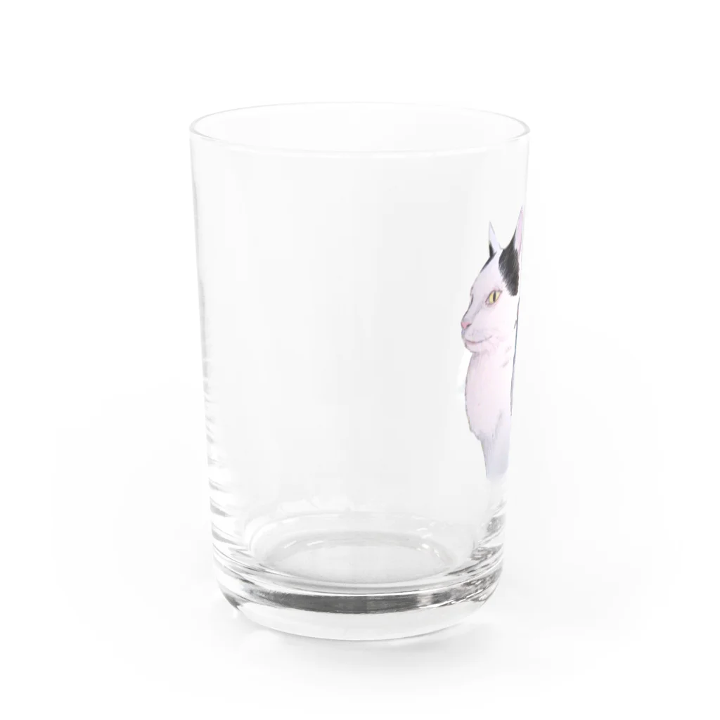 佐久間薫の猫とハト Water Glass :left