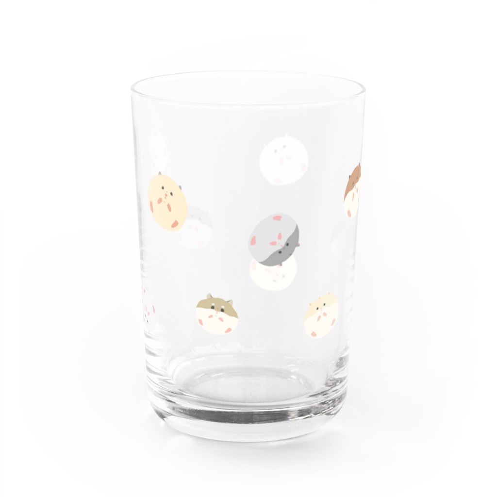 なてぃ子.  ハムスターのころころハムスター Water Glass :left