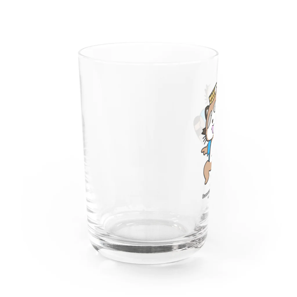 HotButterClubの温泉たぬきのおんちゃんグラス Water Glass :left