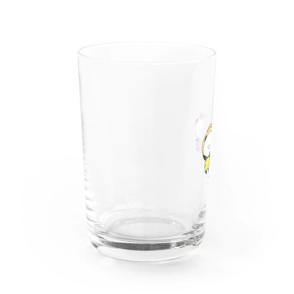 こころにパンダのパンダくん・パン子ちゃん　〜夏〜 Water Glass :left