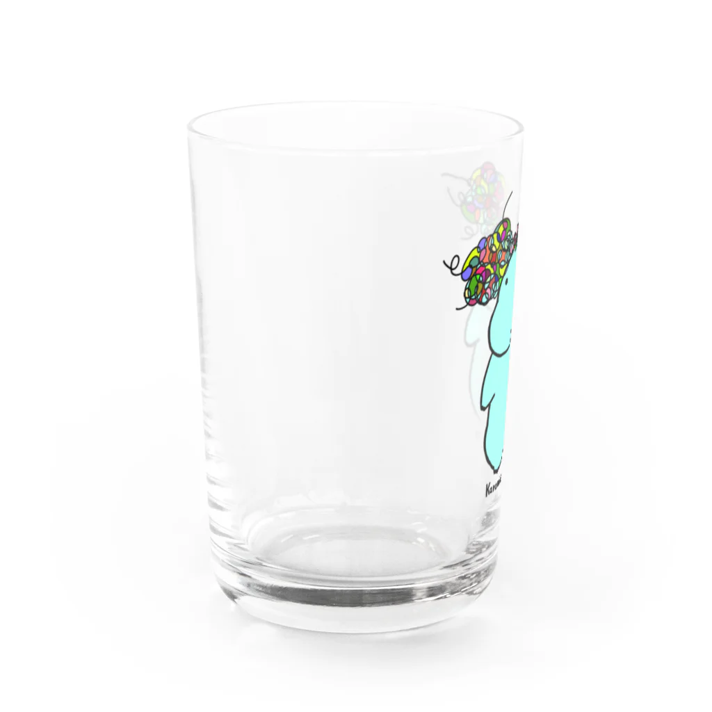 まるちょ屋のびっくらこいたよ。 Water Glass :left