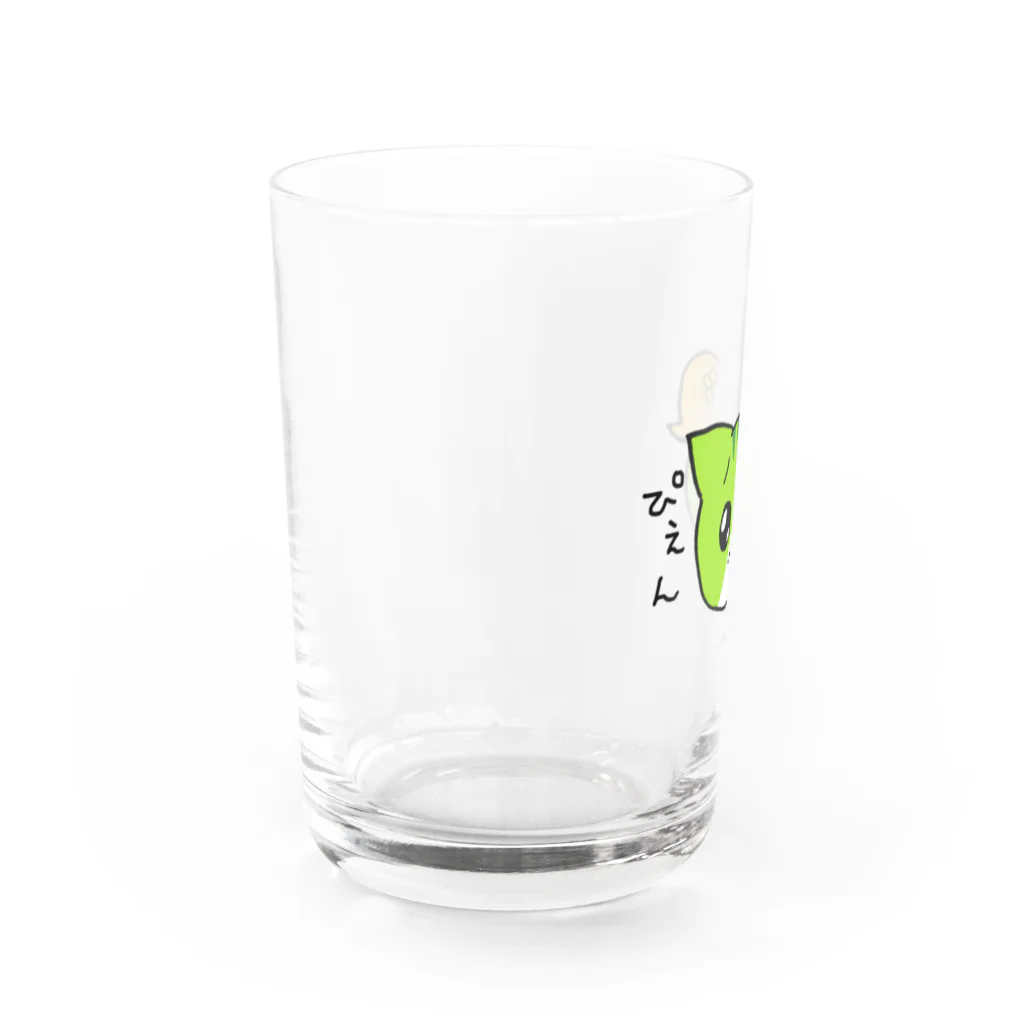 のらねこくん公式ショップのぴえん（のらねこくん） Water Glass :left