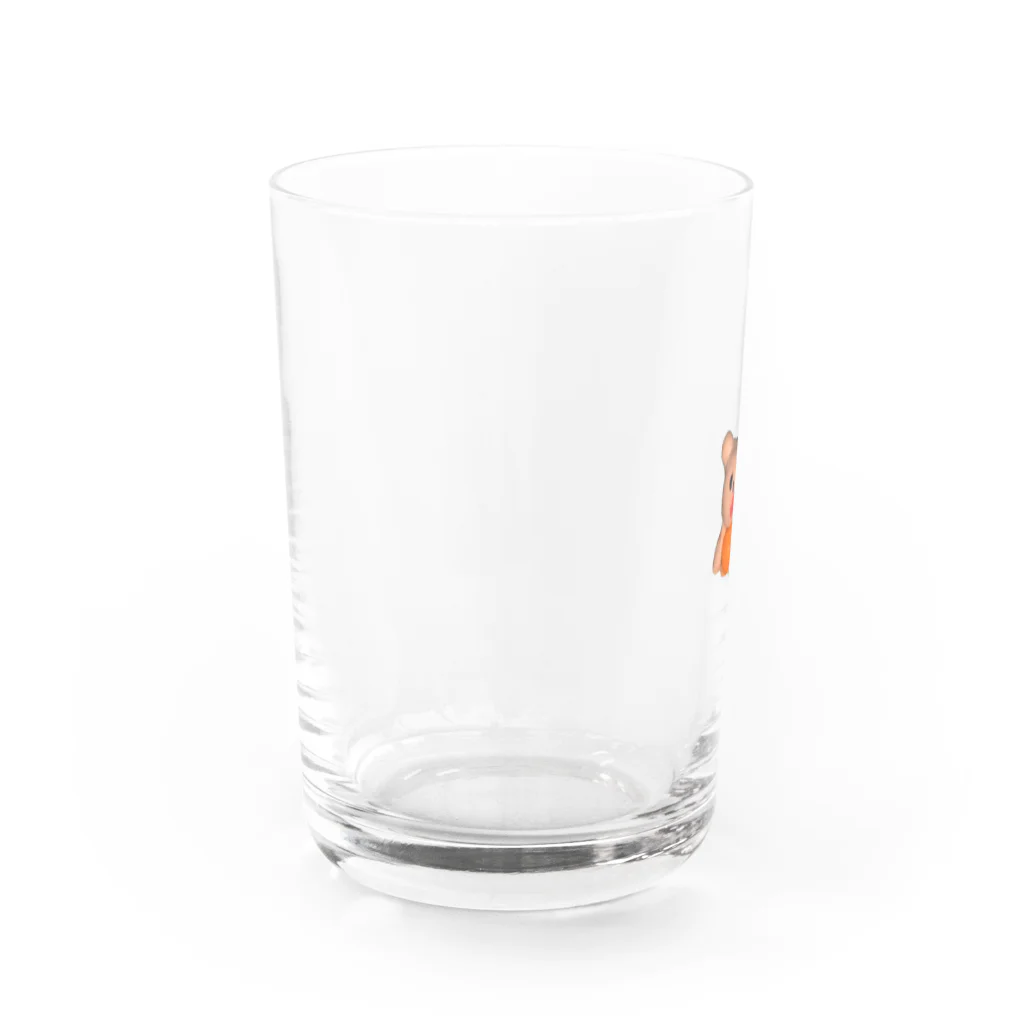 メイド　ミー　チャムのくまさん　オレンジ🍊 Water Glass :left