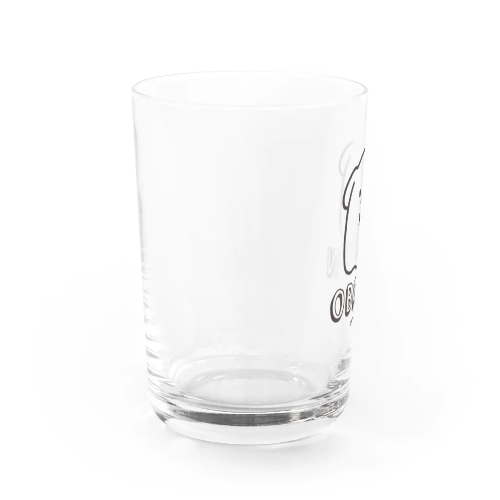 おばけくんSHOPのおばけん・ブラック Water Glass :left