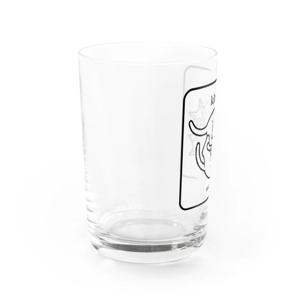 mikepunchのkittens あそぶ子猫さん Water Glass :left