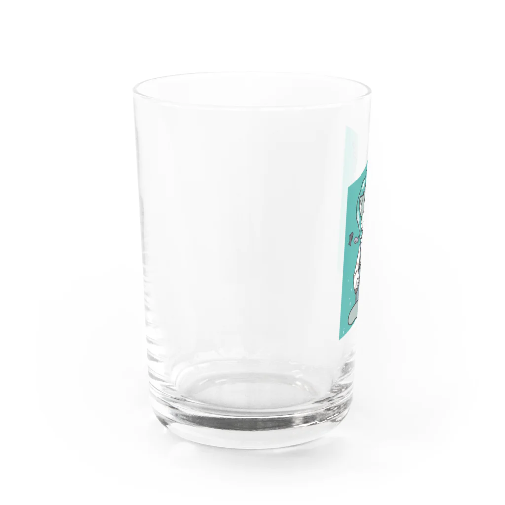 餅葛のはらぺこ Water Glass :left