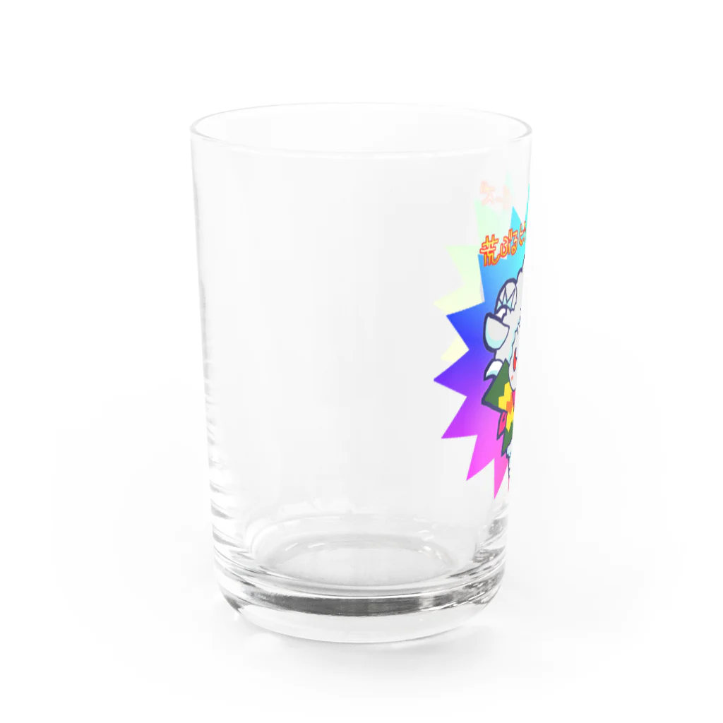 POISONCHARM電脳露店2号の荒ぶるヒツジのポーズ Water Glass :left