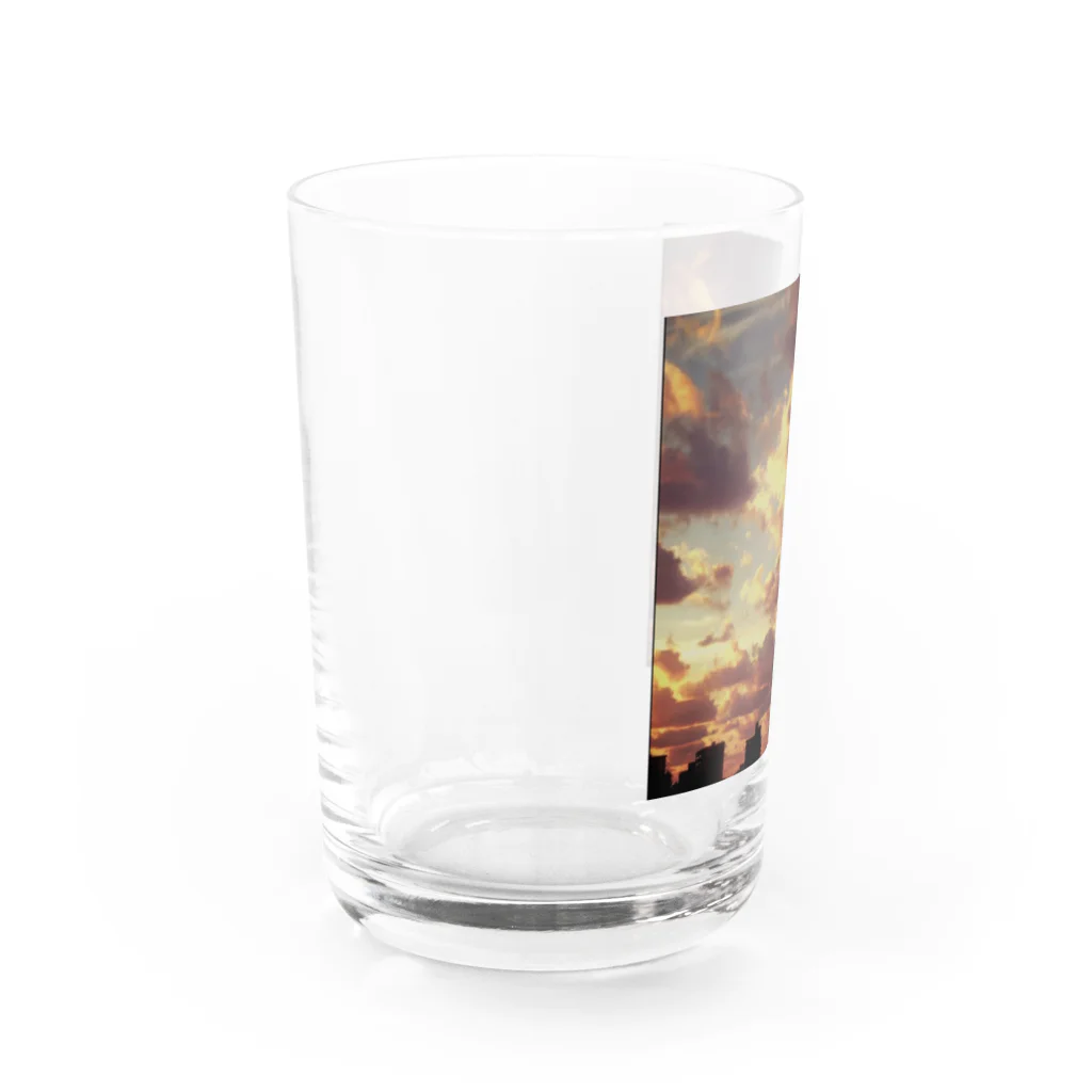 梅花庵の夕暮れ Water Glass :left