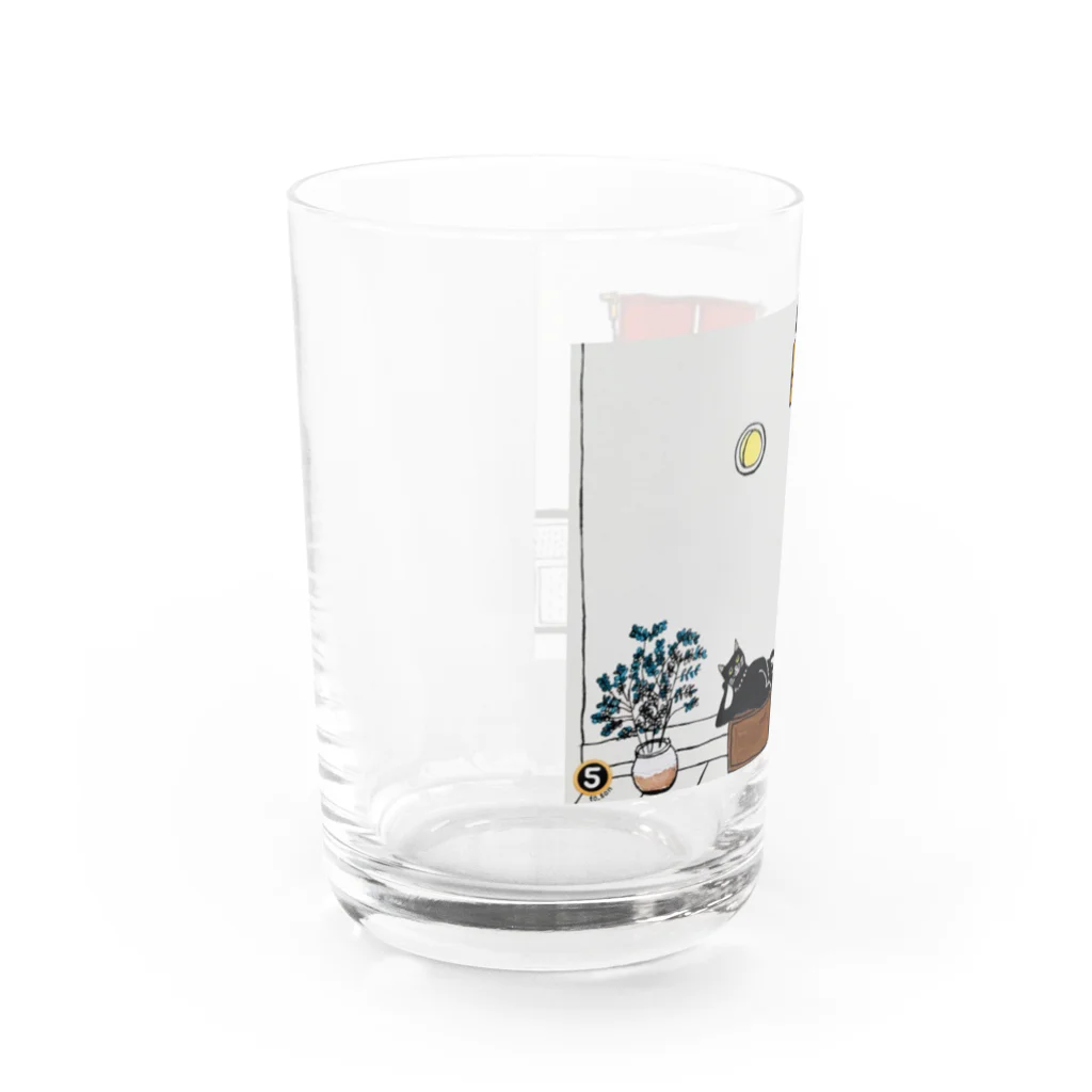 5to_san 【ごとさん】の満席待ちにゃす Water Glass :left