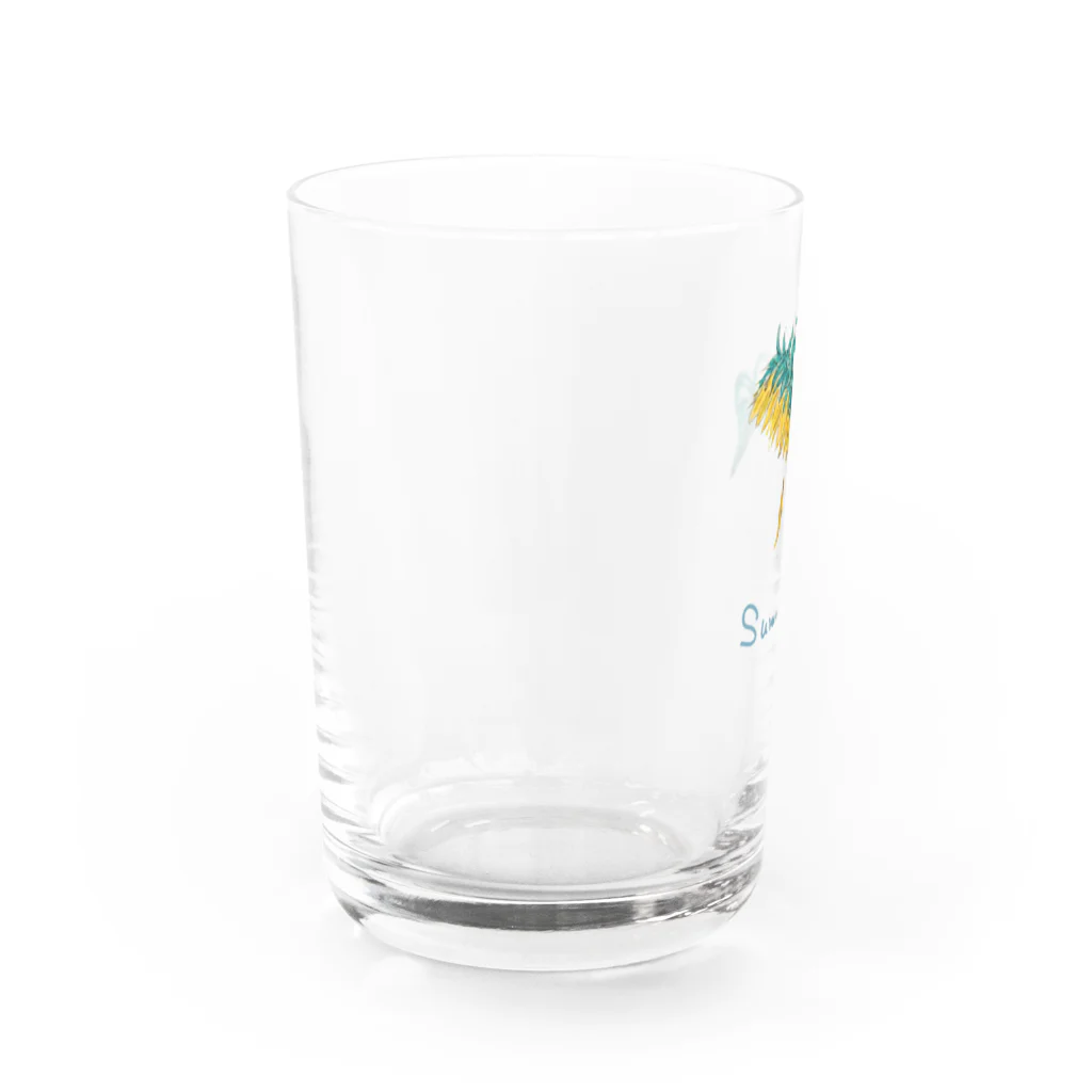 Haonnのしょんぼり向日葵 Water Glass :left