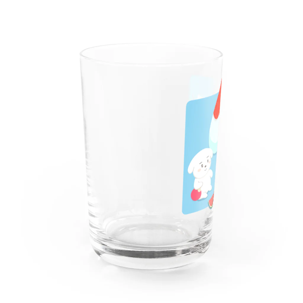 おやすみ世界のおやよサマー Water Glass :left