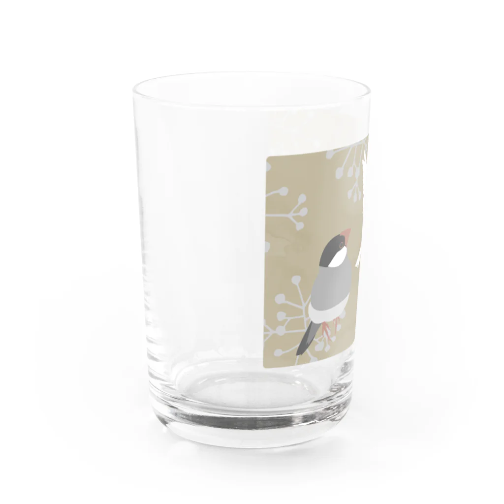 文鳥株式☆会社のぶんちょう　屏風風 Water Glass :left