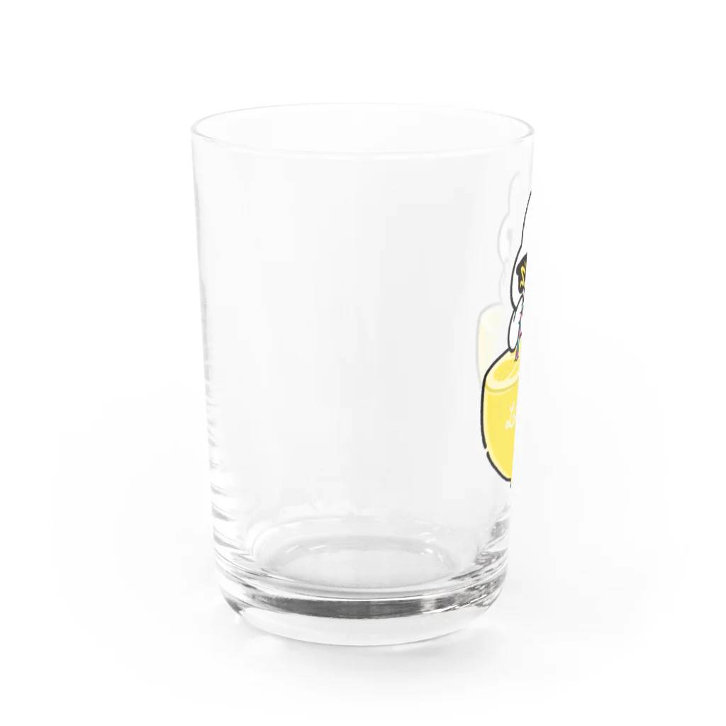 445のレモンジュースとうさぎ Water Glass :left