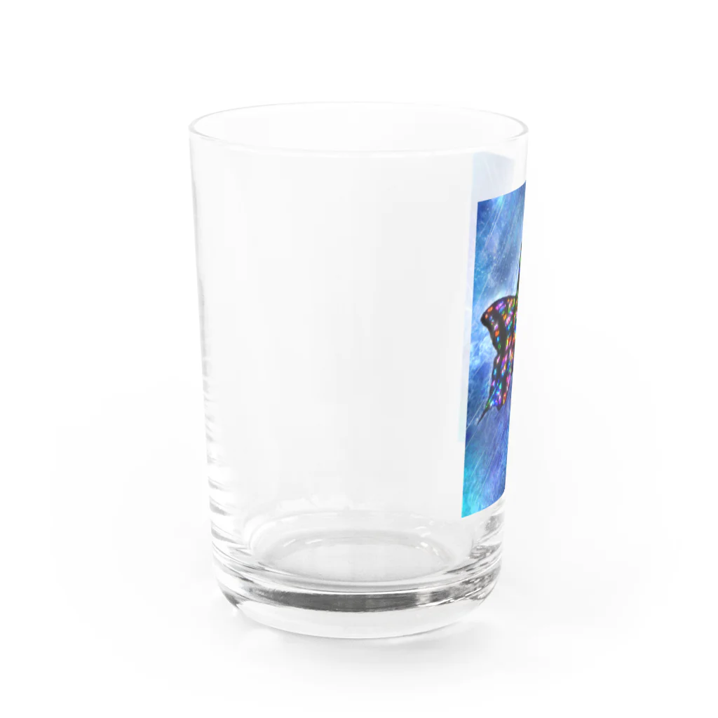 ヨッシー本舗のrain butterfly Water Glass :left