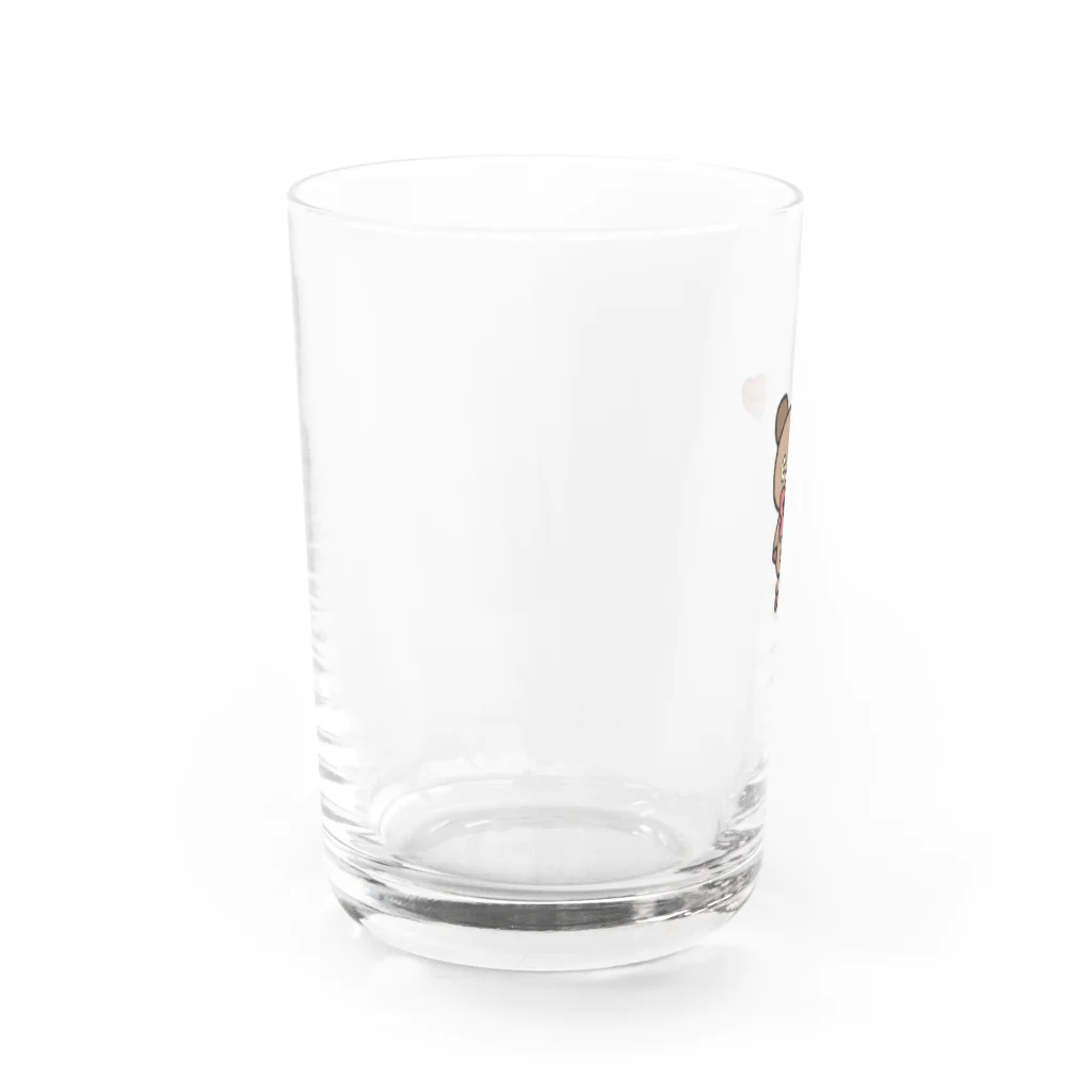 8083のTeddy Love(ハートタグ) Water Glass :left