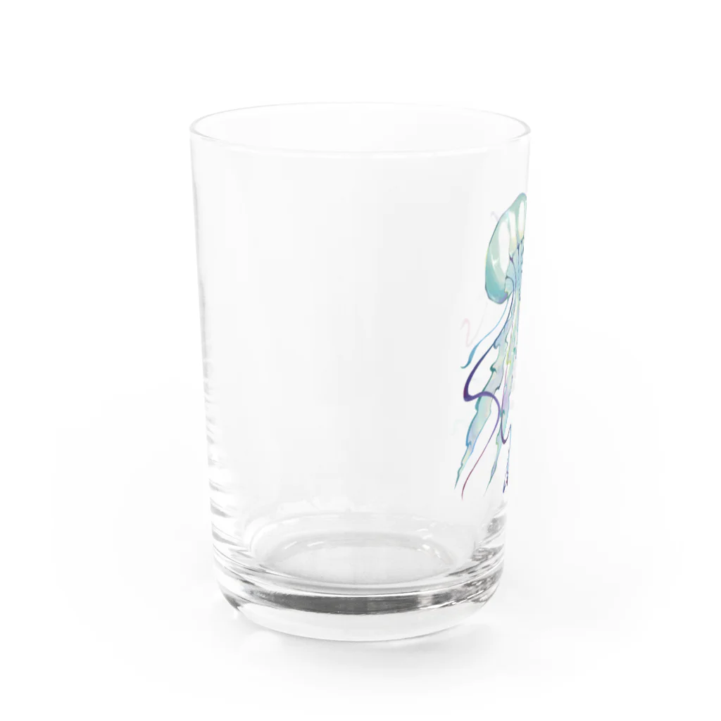 凩 灯の水彩海月 Water Glass :left