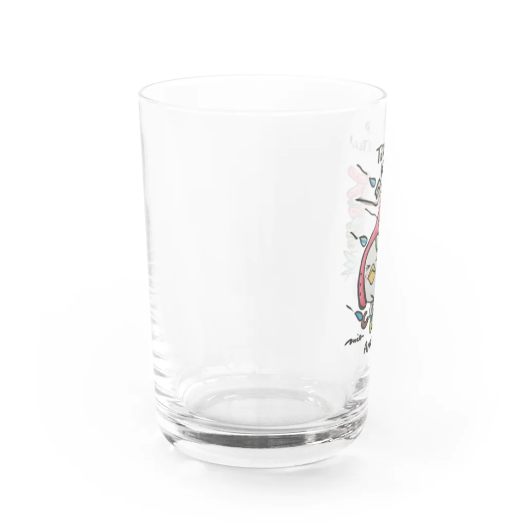 MIECHAN8787'S GALLERYのアマビエさん🎶～たいふー💨きおつけてビェ～ Water Glass :left