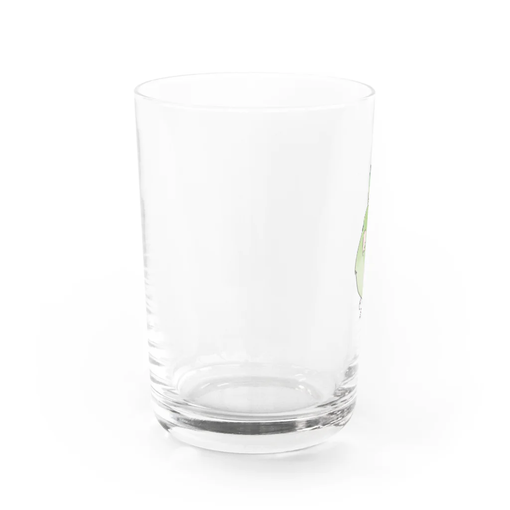 まめるりはことりのお羽飾り　マメルリハちゃん【まめるりはことり】 Water Glass :left