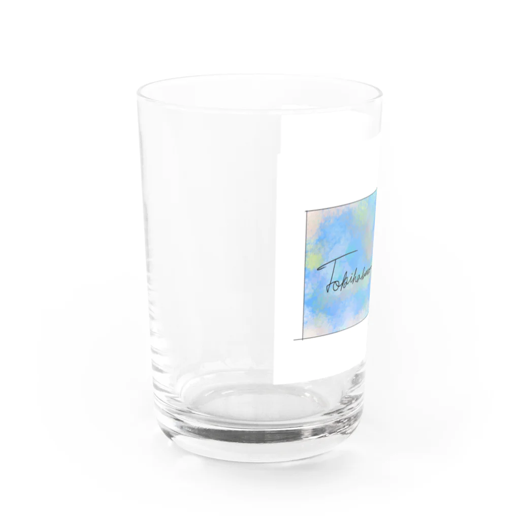 misuto.のろーまじ。時は金なり。ver. (カラフル) Water Glass :left