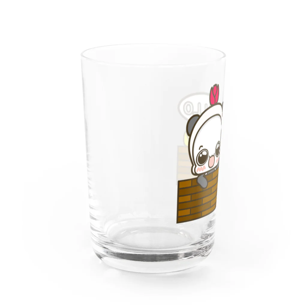 白くまパンダ ORIGINAL SHOPの白くまパンダ　Helloグラス グラス左面